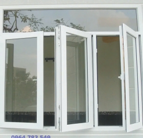 Thi Công , lắp đặt Cửa Sổ Nhôm Kính 4 cánh Quận 6, HCM