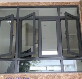 Thi Công , lắp đặt Cửa Sổ Nhôm Kính 4 cánh Quận 5, HCM