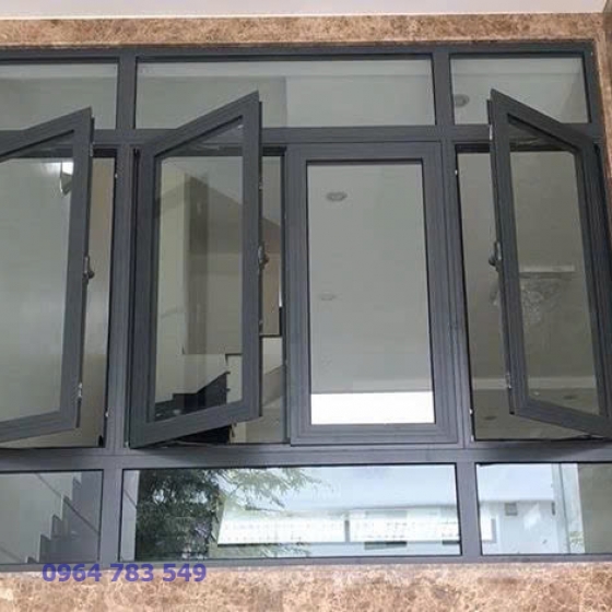 Thi Công , lắp đặt Cửa Sổ Nhôm Kính 4 cánh Quận 5, HCM